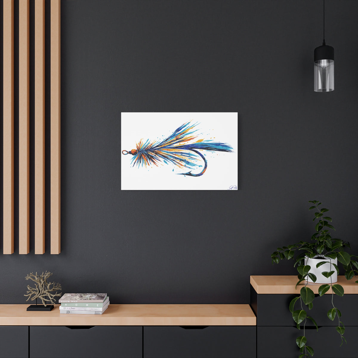 Abstract Fly Canvas Print