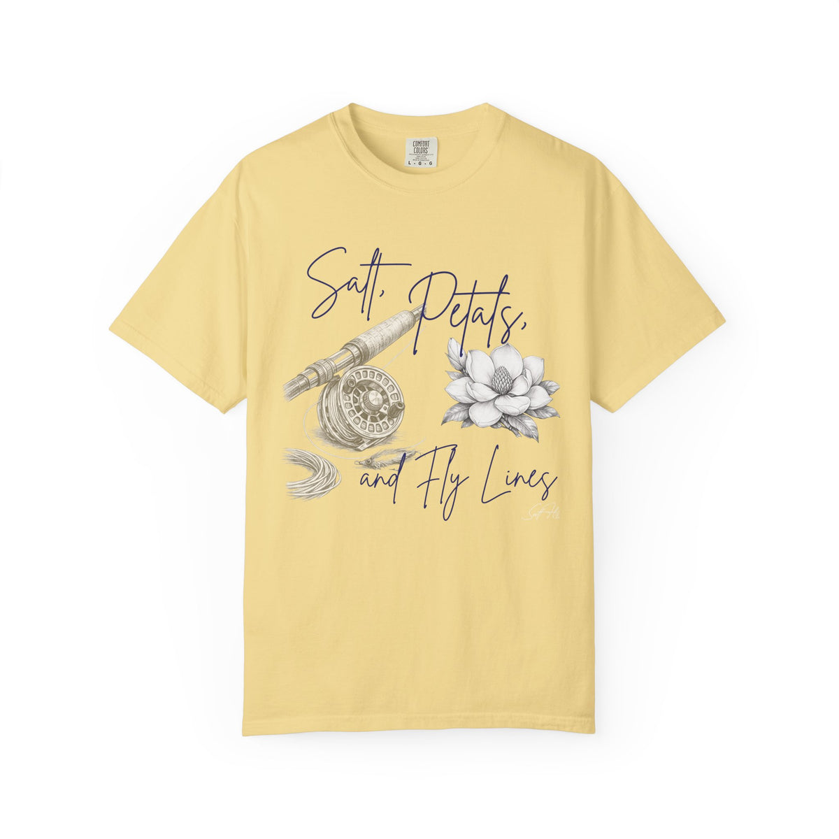 “Salt, Petals, and Fly Lines” Graphic T-Shirt