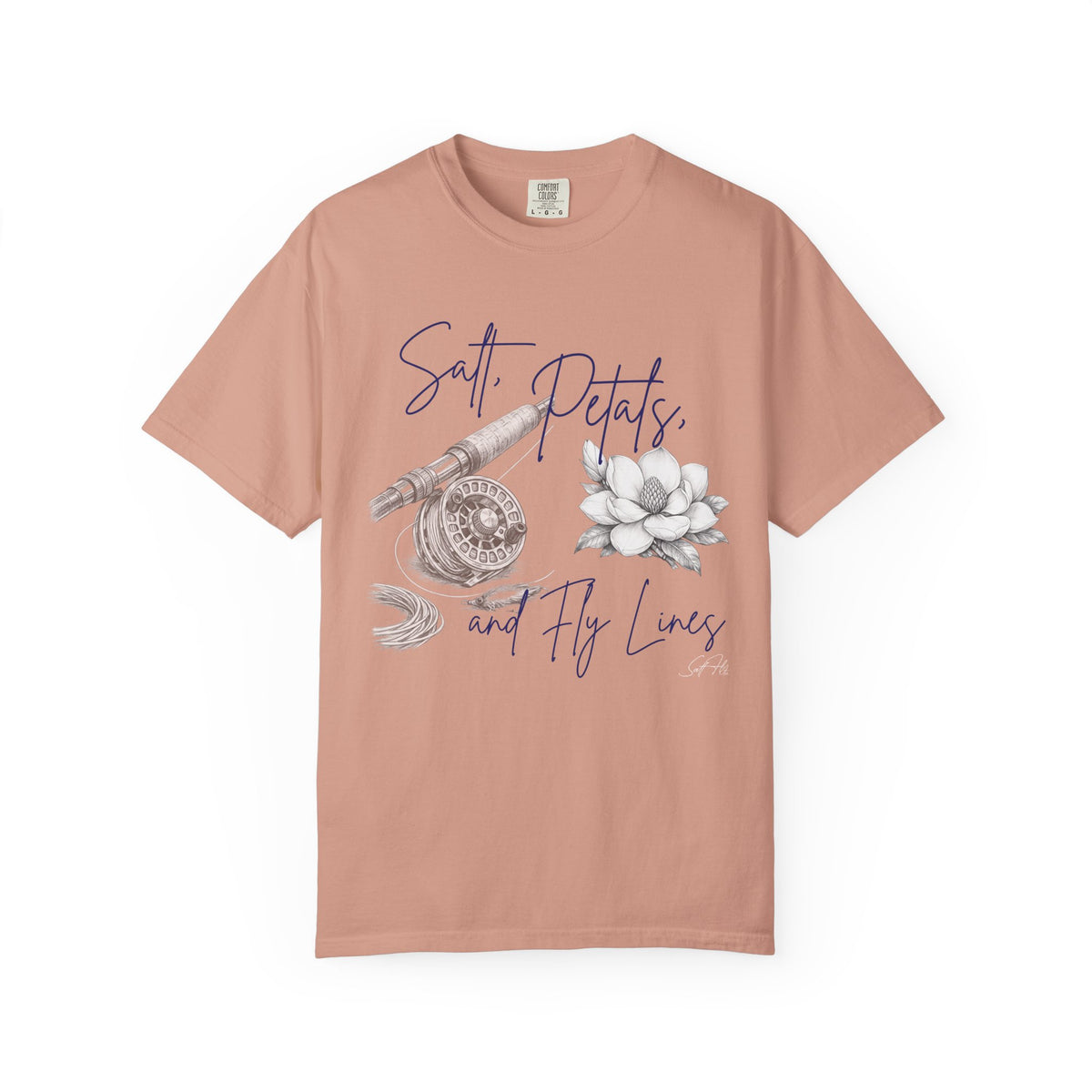 “Salt, Petals, and Fly Lines” Graphic T-Shirt