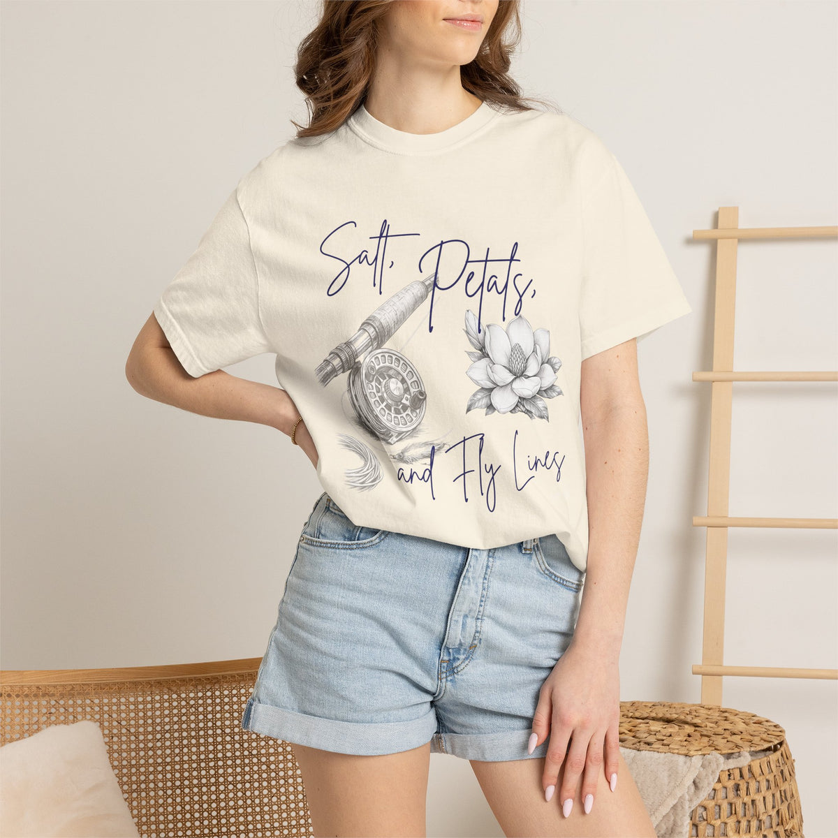 “Salt, Petals, and Fly Lines” Graphic T-Shirt