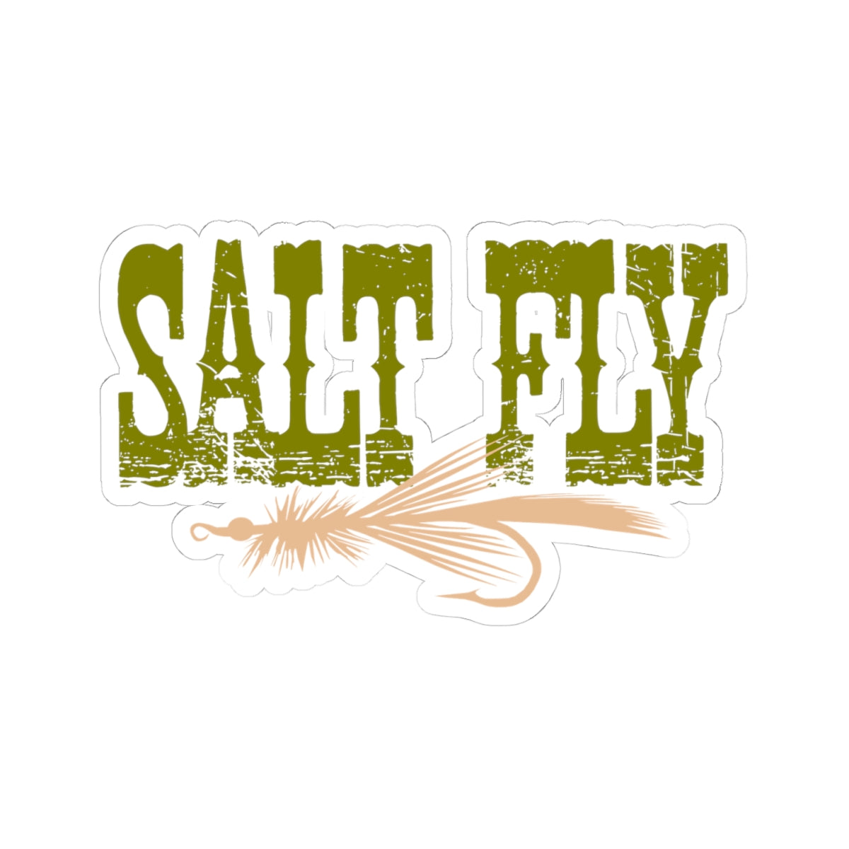 Salt Fly Western Sticker