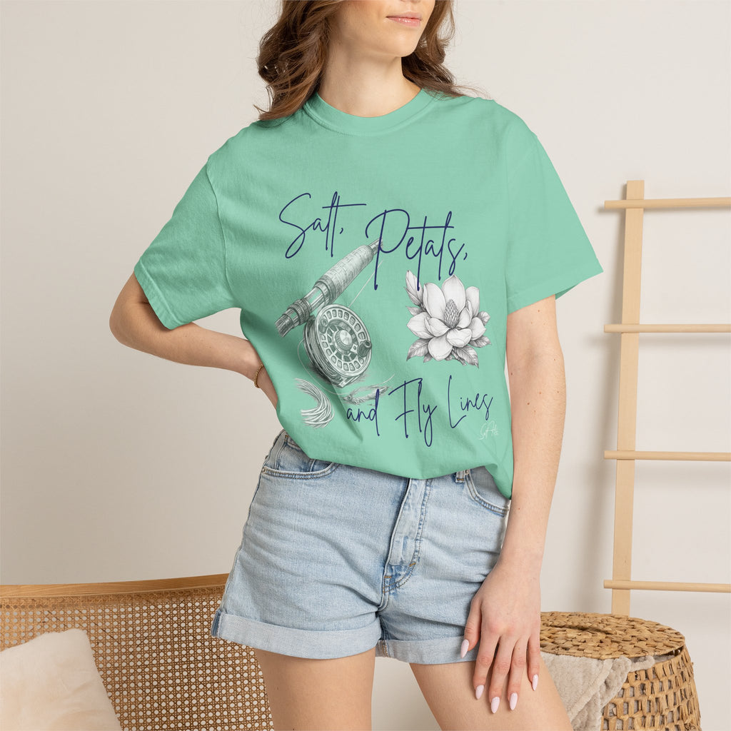 “Salt, Petals, and Fly Lines” Graphic T-Shirt