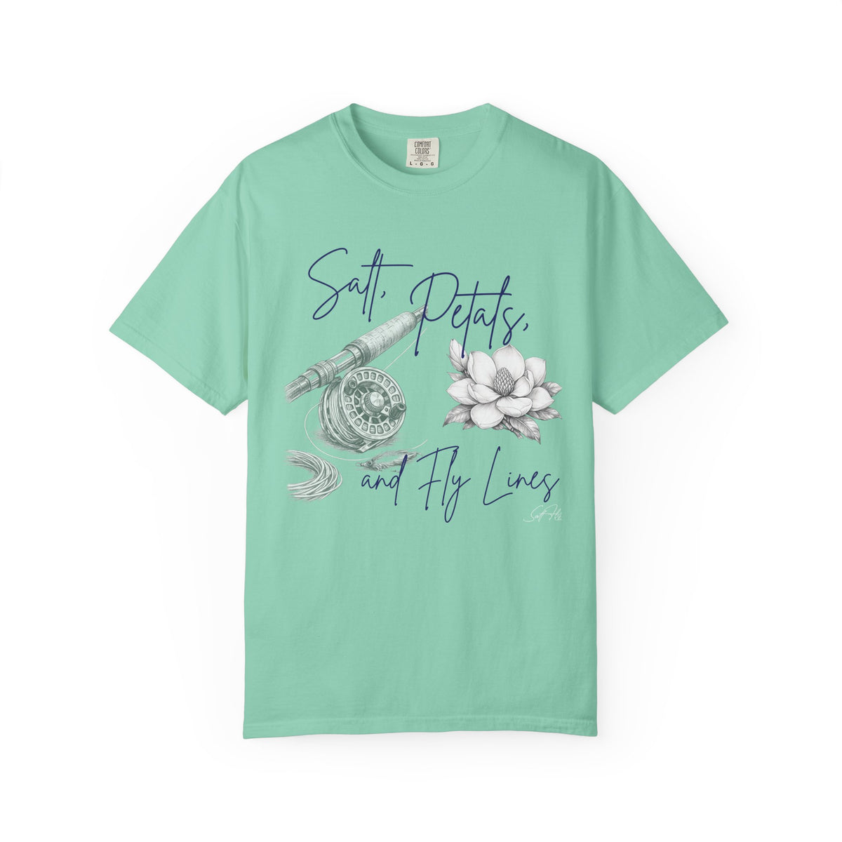 “Salt, Petals, and Fly Lines” Graphic T-Shirt