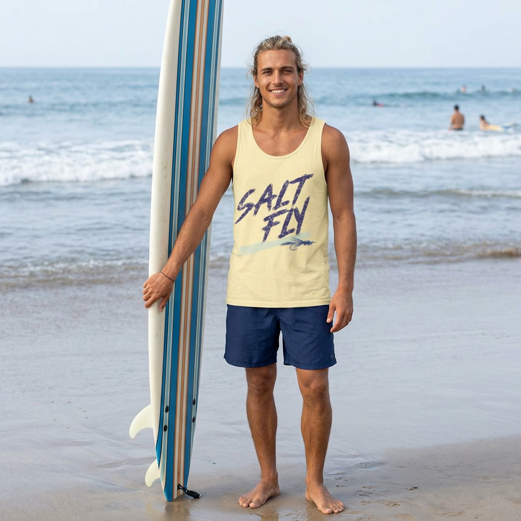 Retro Surf Beach Unisex Tank