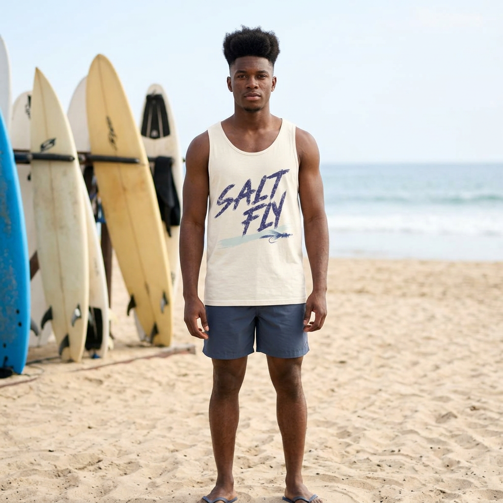 Retro Surf Beach Unisex Tank