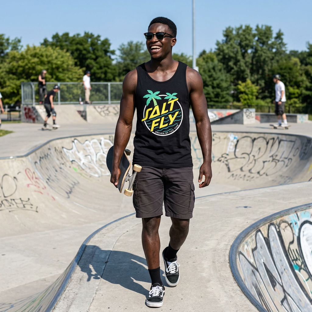 90s Retro Skate Unisex Tank