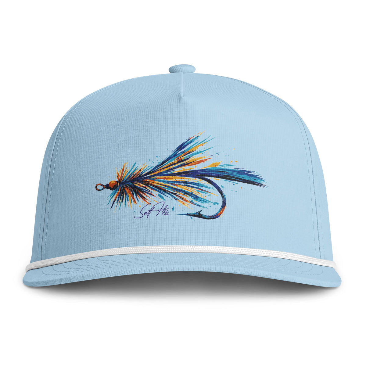Abstract Splash Semi-Structured Rope Hat