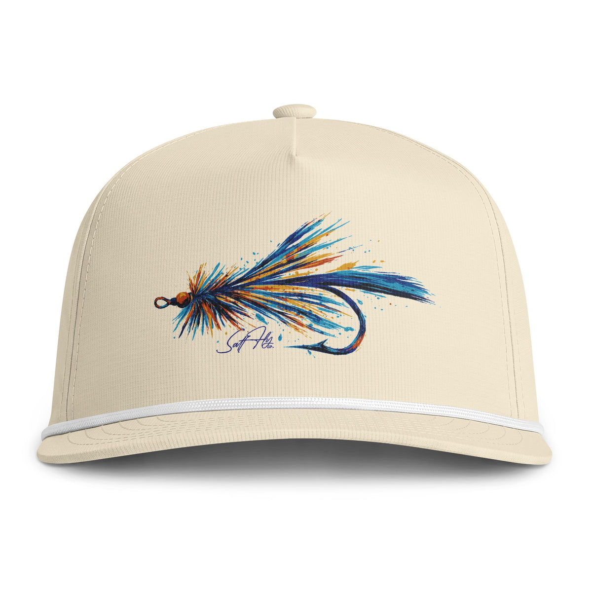 Abstract Splash Semi-Structured Rope Hat