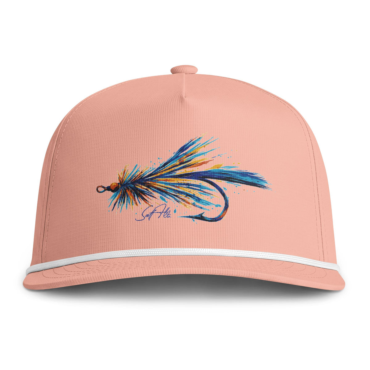 Abstract Splash Semi-Structured Rope Hat